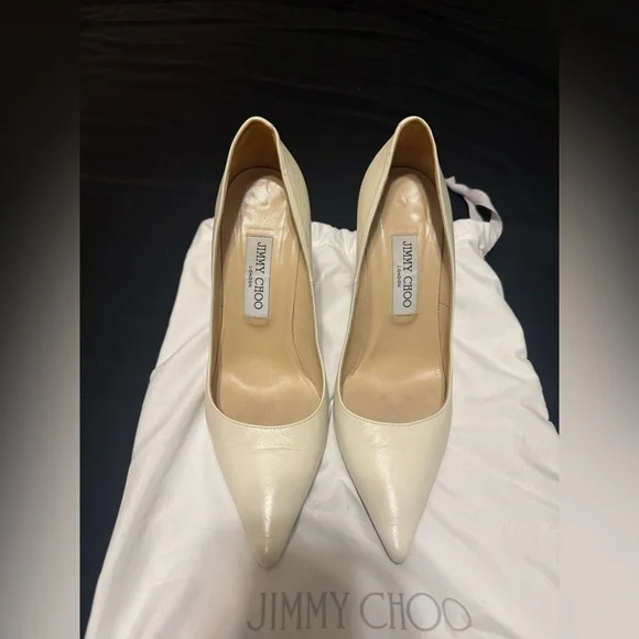 Jimmy Choo Ivory Women's Heels - Picture 2 of 6
